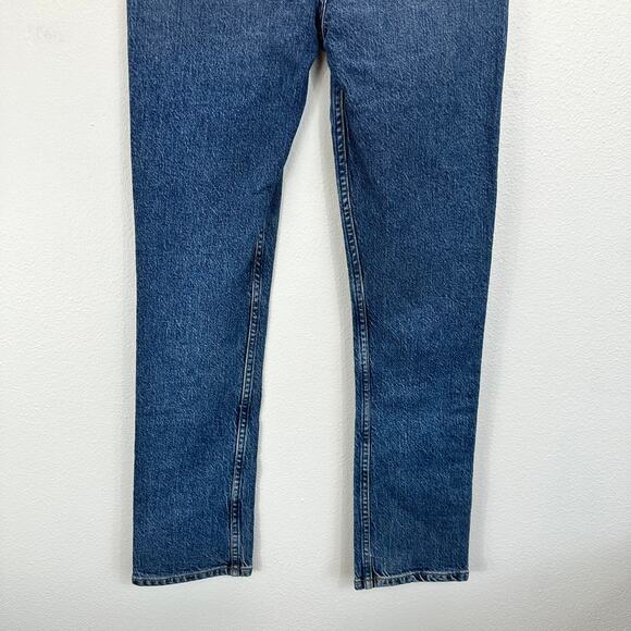 Reformation Liza High Rise Straight Cropped Jeans Laguna Size 25 - Picture 7 of 16